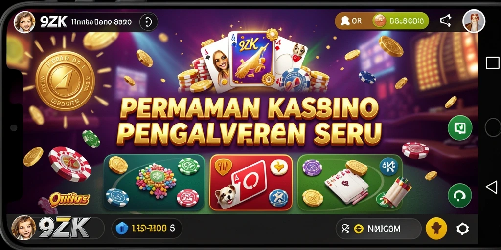 Tampilan gameplay Kasino yang mendebarkan di 9ZK.
