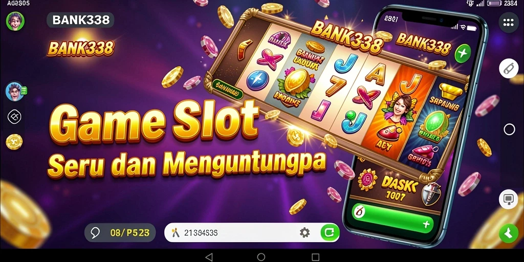 Tampilan utama BANK338 menampilkan gameplay Slot yang menarik dan penuh warna.