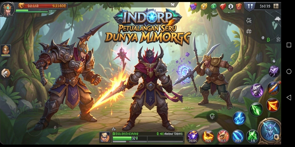 Tampilan gameplay INDORP yang mendebarkan dalam dunia MMORPG.