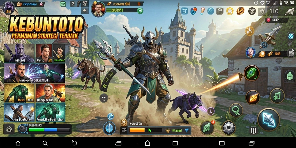 Tampilan gameplay KEBUNTOTO yang penuh warna dan menarik.