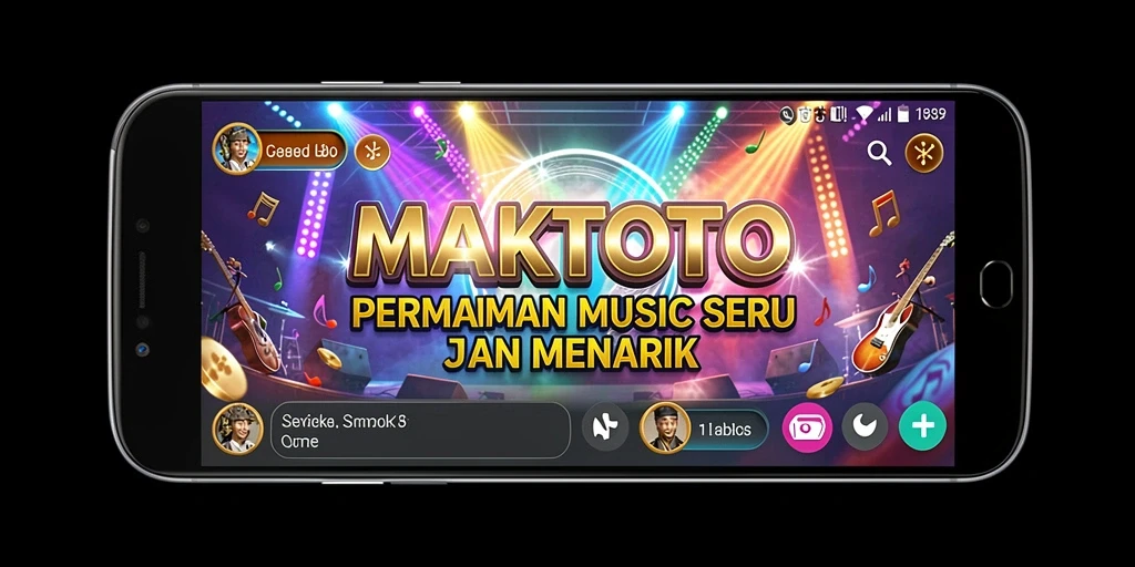 Screenshot gameplay MAKTOTO menampilkan keseruan bermain musik.
