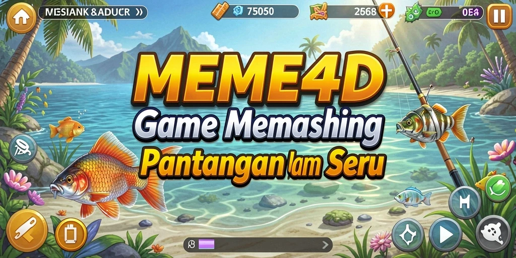 Tampilan gameplay memancing yang menarik di MEME4D.