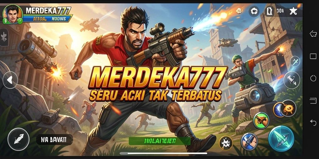 Tampilan gameplay seru dalam MERDEKA777 dengan aksi yang mendebarkan.