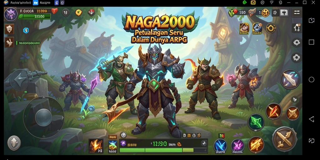 Tampilan aksi seru dari gameplay NAGA2000 yang menegangkan.