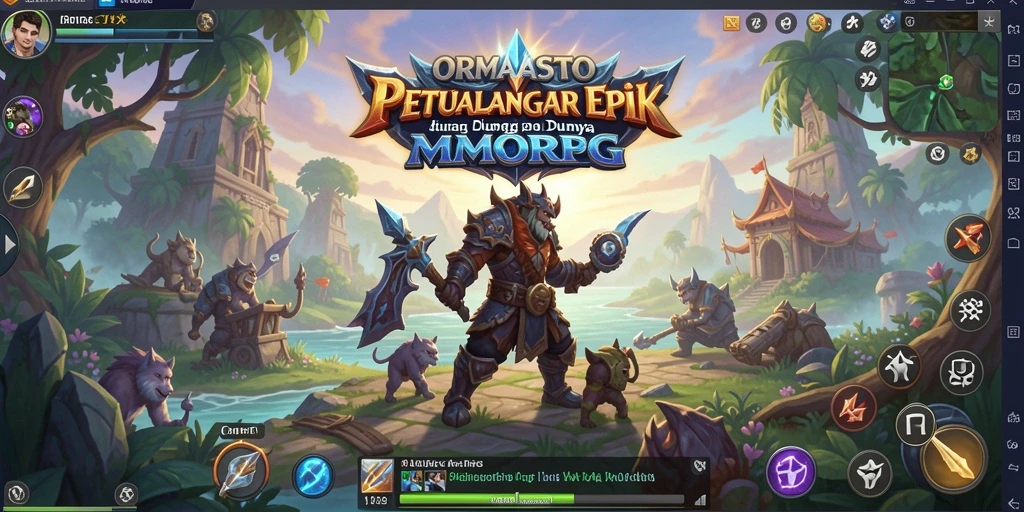 Screenshot gameplay ORMASTOTO menampilkan petualangan seru di dunia fantasi.