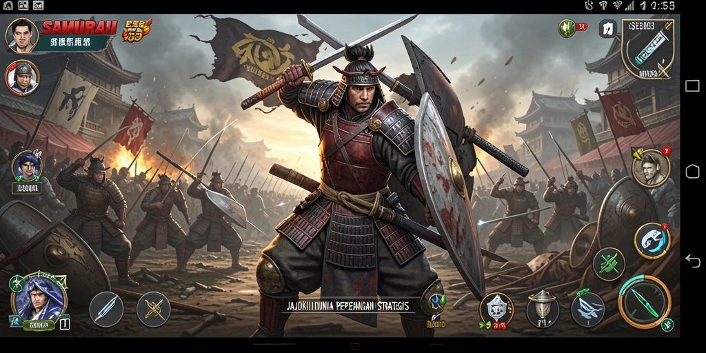 Tampilan menegangkan pertempuran samurai di SAMURAI555.
