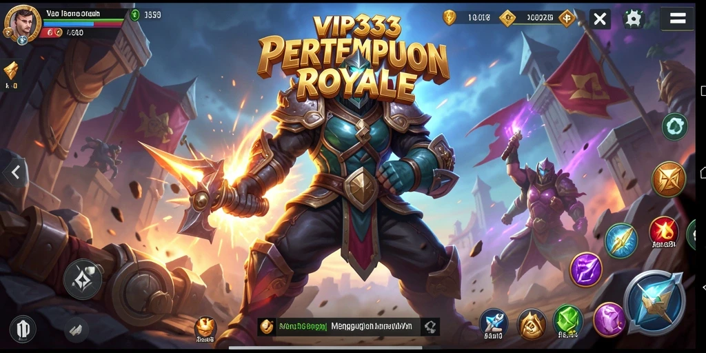 Gameplay seru dalam pertempuran royale yang mendebarkan.