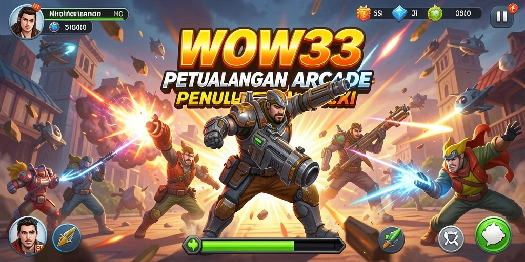 Tampilan gameplay WOW33 yang penuh warna dan aksi.